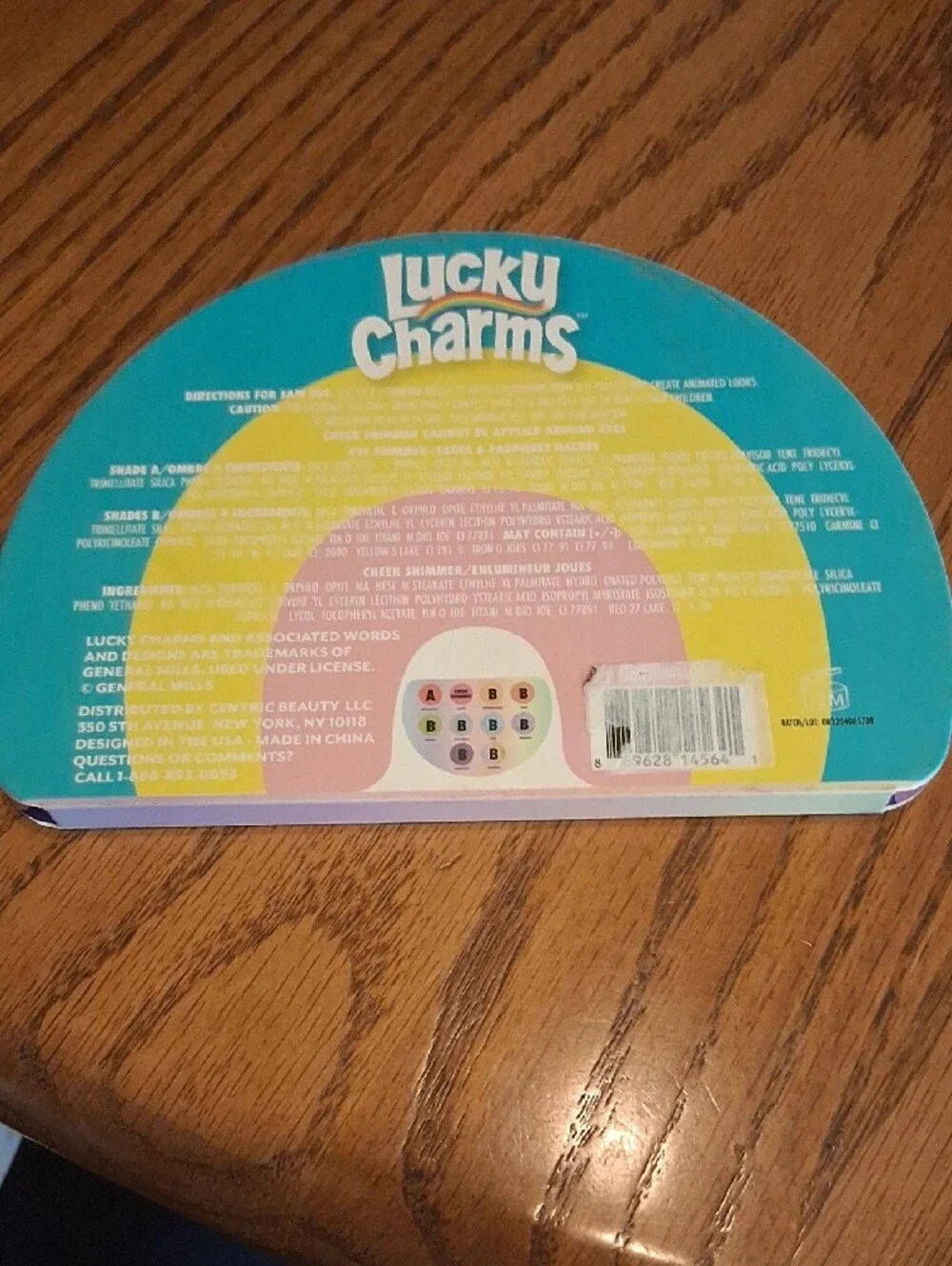 Lucky Charms Eyeshadow & Cheek Shimmer Palette — Teal, Yellow & Pink